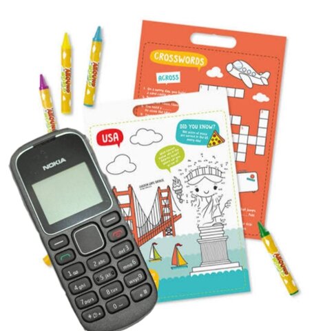 COLORING BOOKS & NOKIA 1280 PHONE