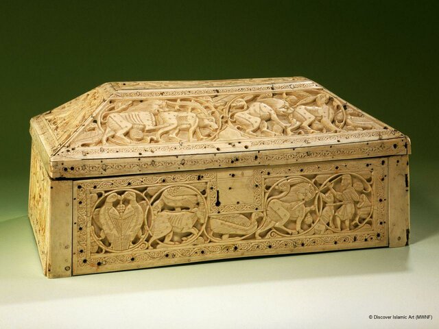 Arqueta de marfil (Museo Pergamo, Berlín). (Procede de Sicilia).