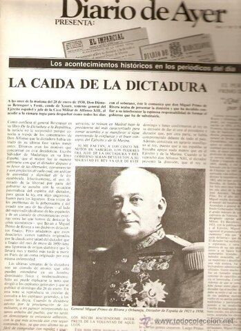 Dimisión de Primo de Rivera