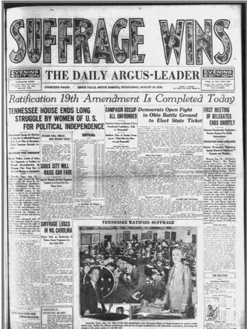 19th Amendement Ratification