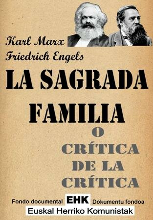 Publica amb Engels "La Sagrada Família"