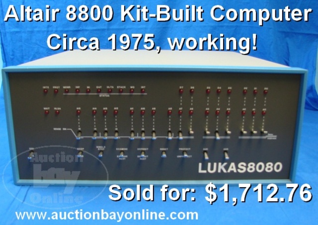 Se comercializan el Altair 8800