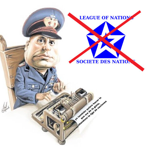 Italia abandona la Sociedad de Naciones