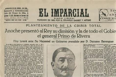 Dimisión de Primo de Rivera.