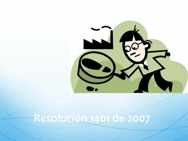 Resolución 1401 de 2007