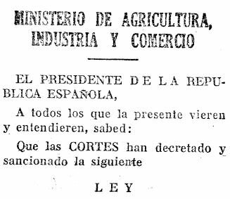 Ley de Bases de la Reforma Agraria