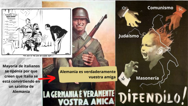 Italia se une a la Segunda Guerra Mundial (antes era no beligerante)