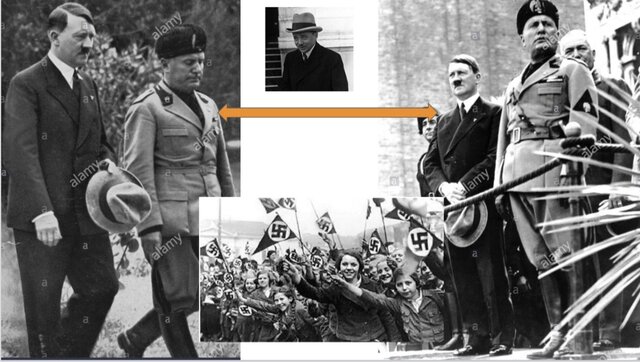 Hitler y Mussolini se conocen