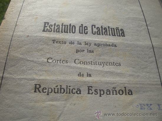 Aprobación del Estatuto de Cataluña