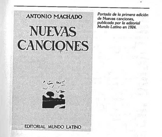 libro de poemas Nuevas Canciones