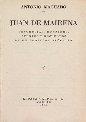 Publicación de Juan de Mairena
