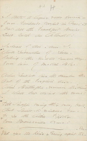 I taste a liquor never brewed