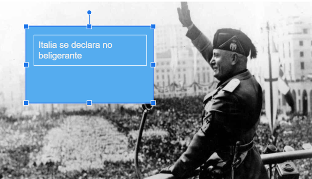 Italia se declara no beligerante