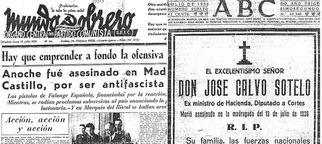 Asesinato del Teniente Castillo y Calvo Sotelo.