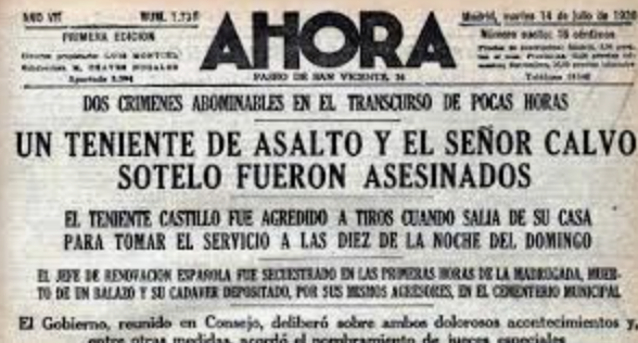 Asesinato del Teniente Castillo y Calvo Sotelo