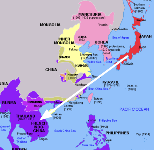Invasión japonesa de la Indochina francesa