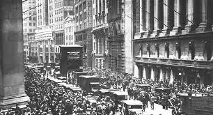 Ostegun beltza New Yorkeko burtsan