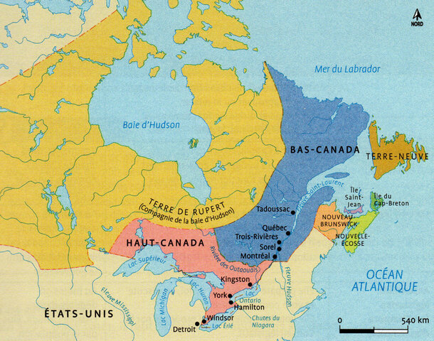 Développement d'une société anglophone dans la province de Québec