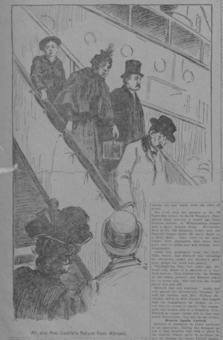 Mr. and Mrs. Castle Return from Abroad