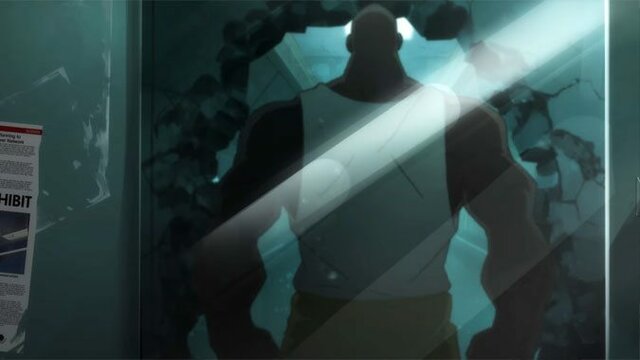 Winston, Tracer et Genji capturent DoomFist qui est emprisonné