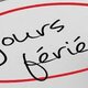 Jours fériés