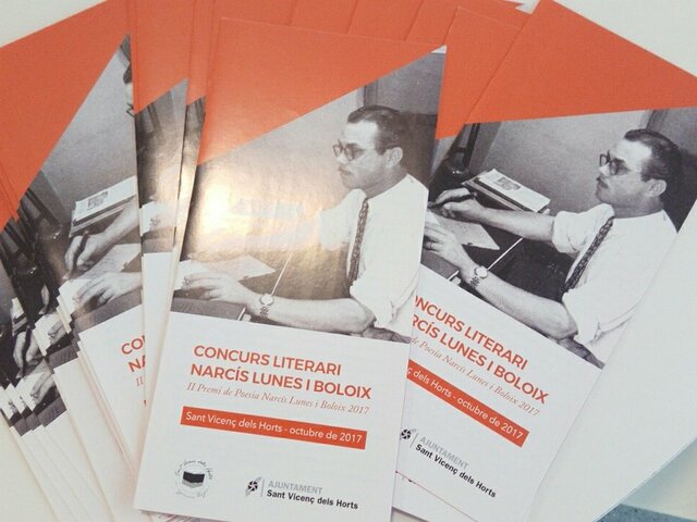 Premi literari IV Concurs de Poesia Narcís Lunes i Boloix 2019 per "L'intrús"