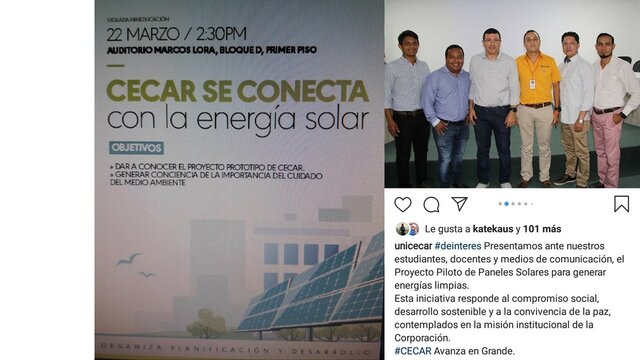 CECAR SE CONECTA CON LA ENERGIA SOLAR
