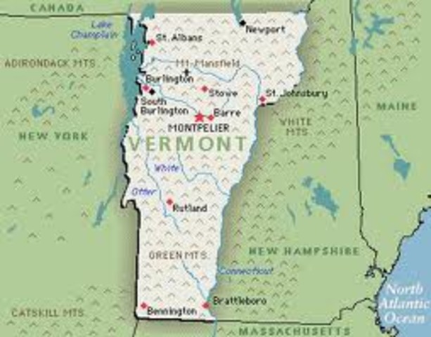 Vermont is 1st colony to free all slaves