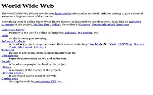 Comienzos de la web