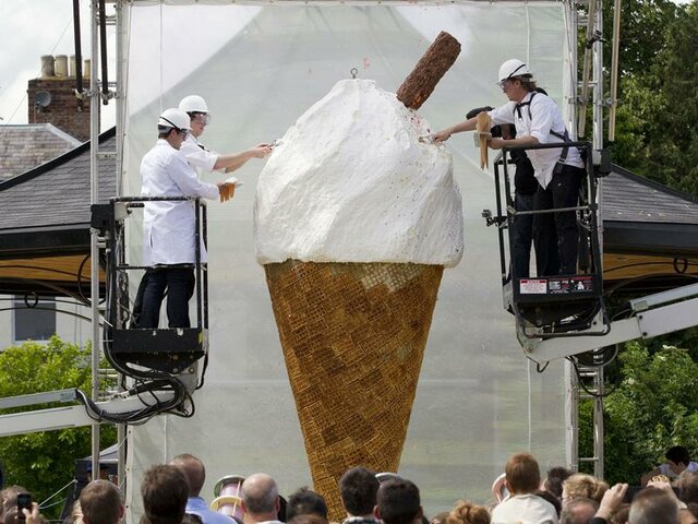 The largest ice cream in the world
