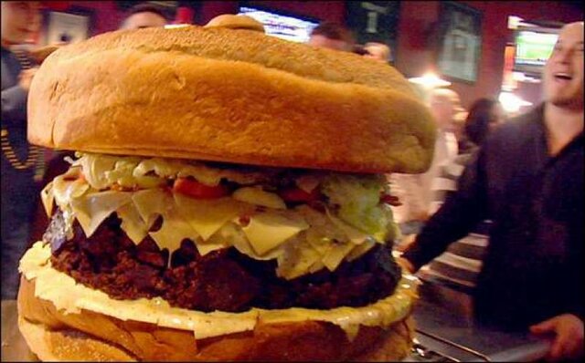 The biggest hamburger in history