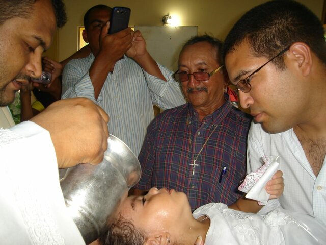 Bautizo en curso