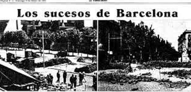 Luchan entre sí en Barcelona distintas fuerzas republicanas enfrentadas a causa de la primacía de la revolución o la organización militar.