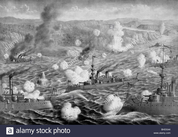 Destruction of the Spanish fleet in Cuba