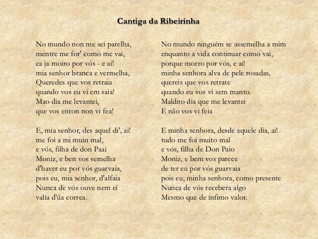 O primeiro texto escrito em língua portuguesa