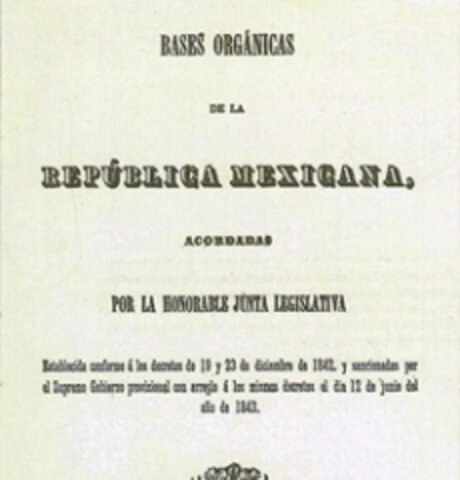 Bases orgánicas de la Republica Mexicana
