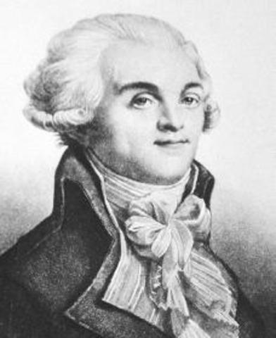 Robespierre being killed