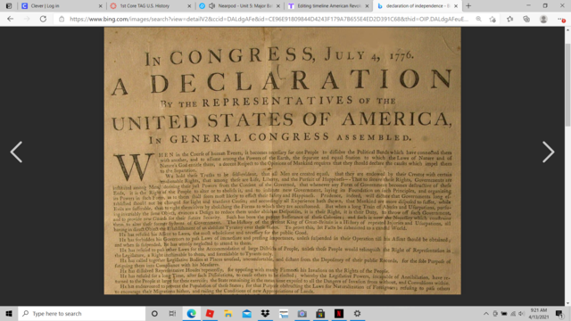 Declaration of Independence