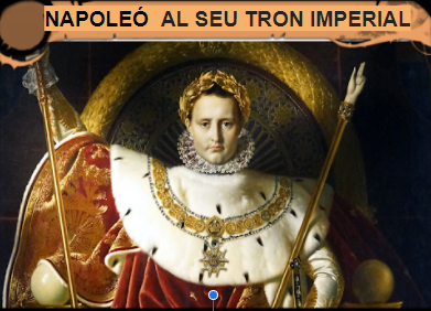 NAPOLEÓ  AL SEU TRON IMPERIAL