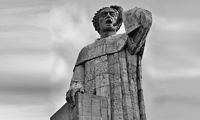 Fray Antonio de Montesinos da su sermón en contra del maltrato a los índios