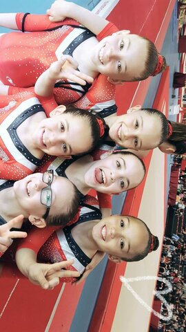 Vaig fer la meva primera cometició de gimnàstica