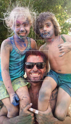 Primera festa de polvos de colores !