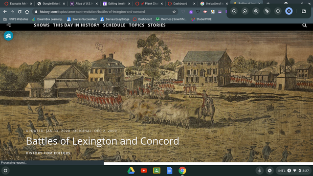 The Battle of Lexington,and Concord