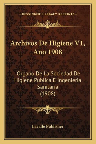 Primera legislación de higiene pública