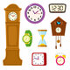 Conjunto dibujos animados reloj reloj reloj arena 118421 119