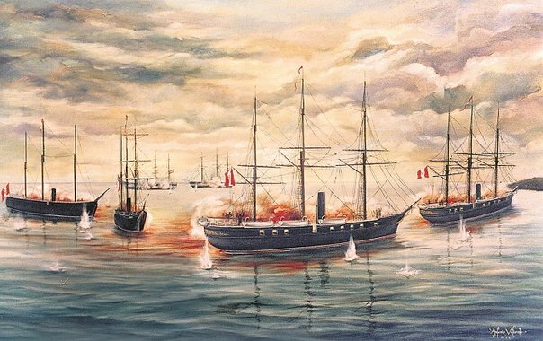 Combate de Abtao en los archipiélago de Calbuco