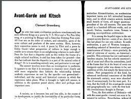 Article Avant-Garde and Kitsch