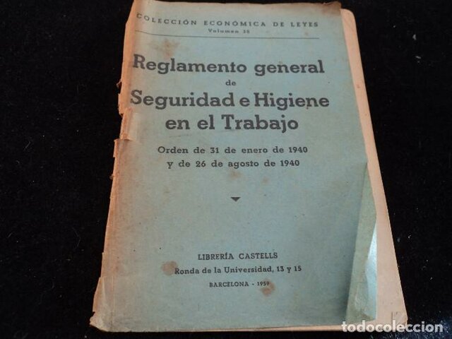 Reglamento general de seguridad e higiene en el trabajo.