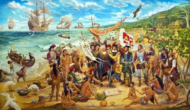 Colón desembarco entre los pueblos de Aguada y Aguadilla.