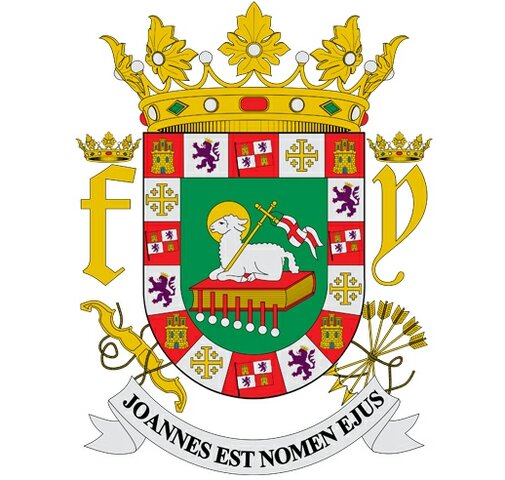 Los Reyes de España le otorgaron el escudo a Puerto Rico.